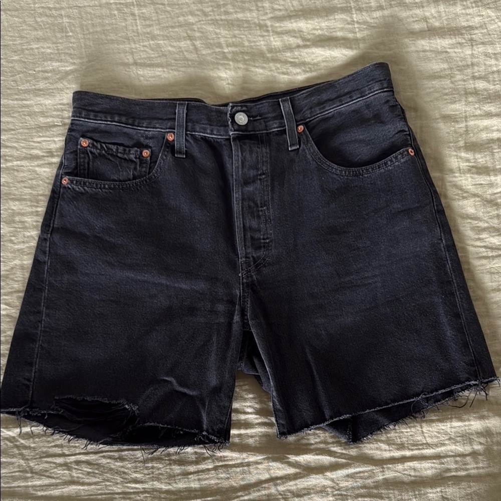 Levi's Dark Gray Denim Shorts